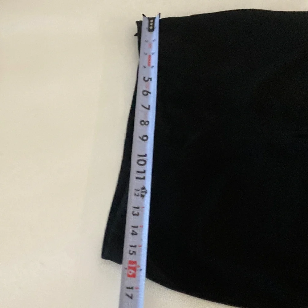 Eileen Fisher 100% Silk Crepe Black Side Zip Trouser Pants Size 8 Petite
